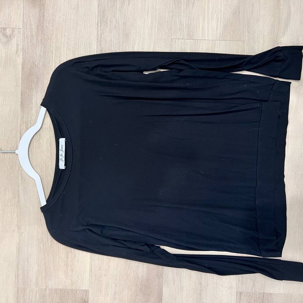 Black Long Sleeve Top - Jujujams